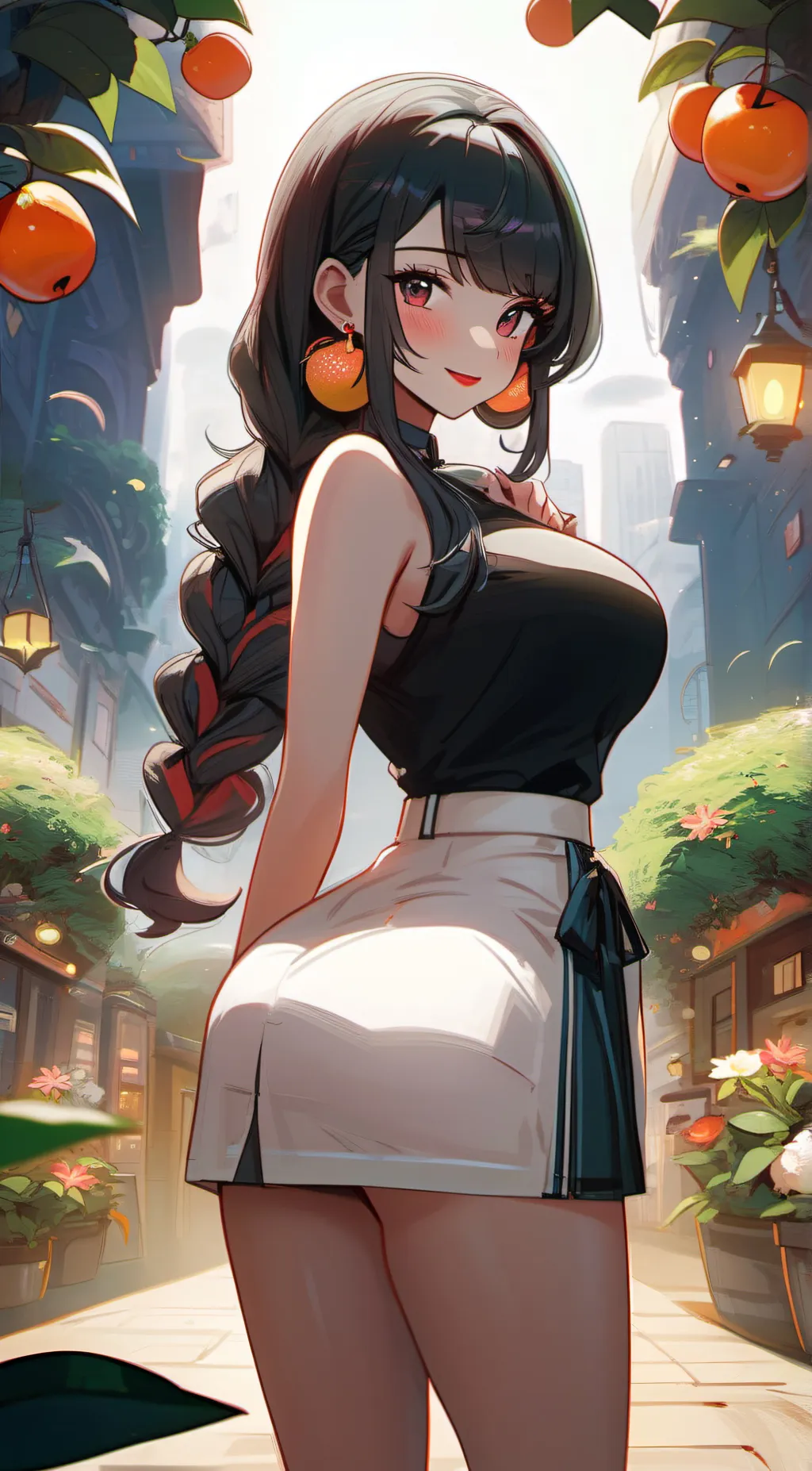 ai character: Rina palenkova  background