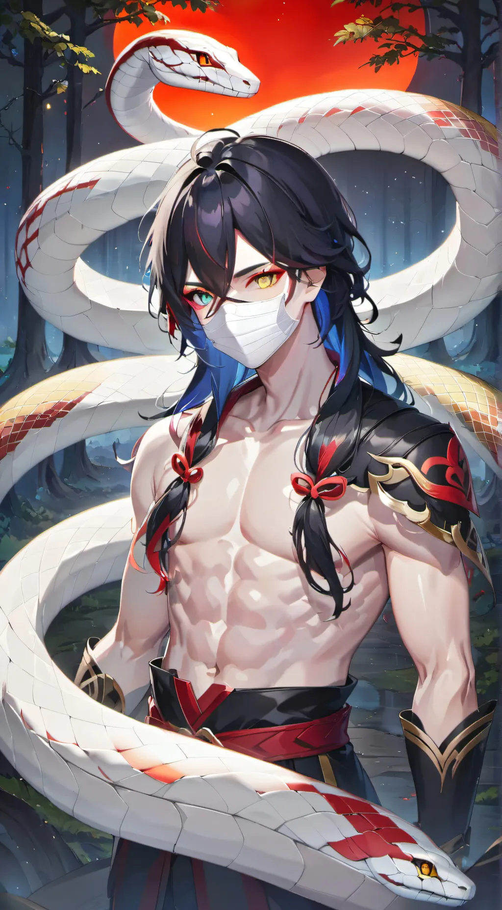 ai character: Demon Obanai background
