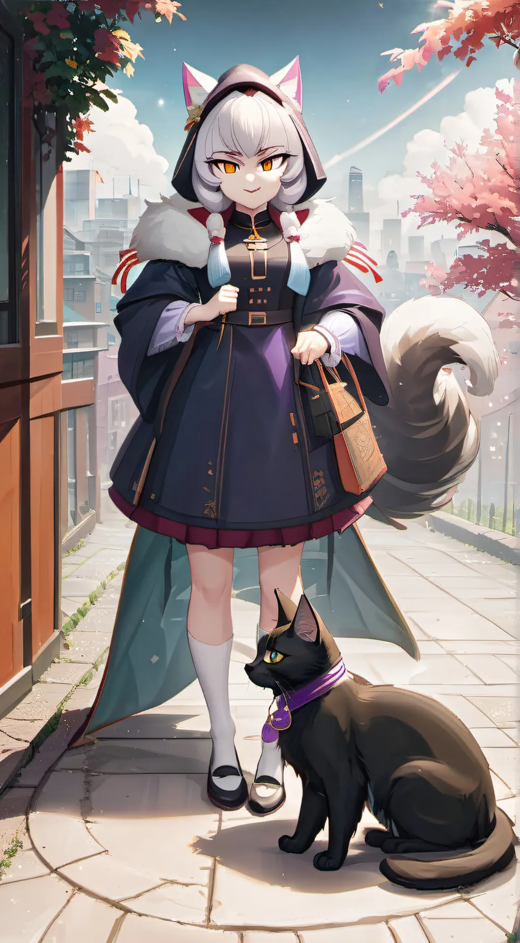 ai character: Blaze the cat background