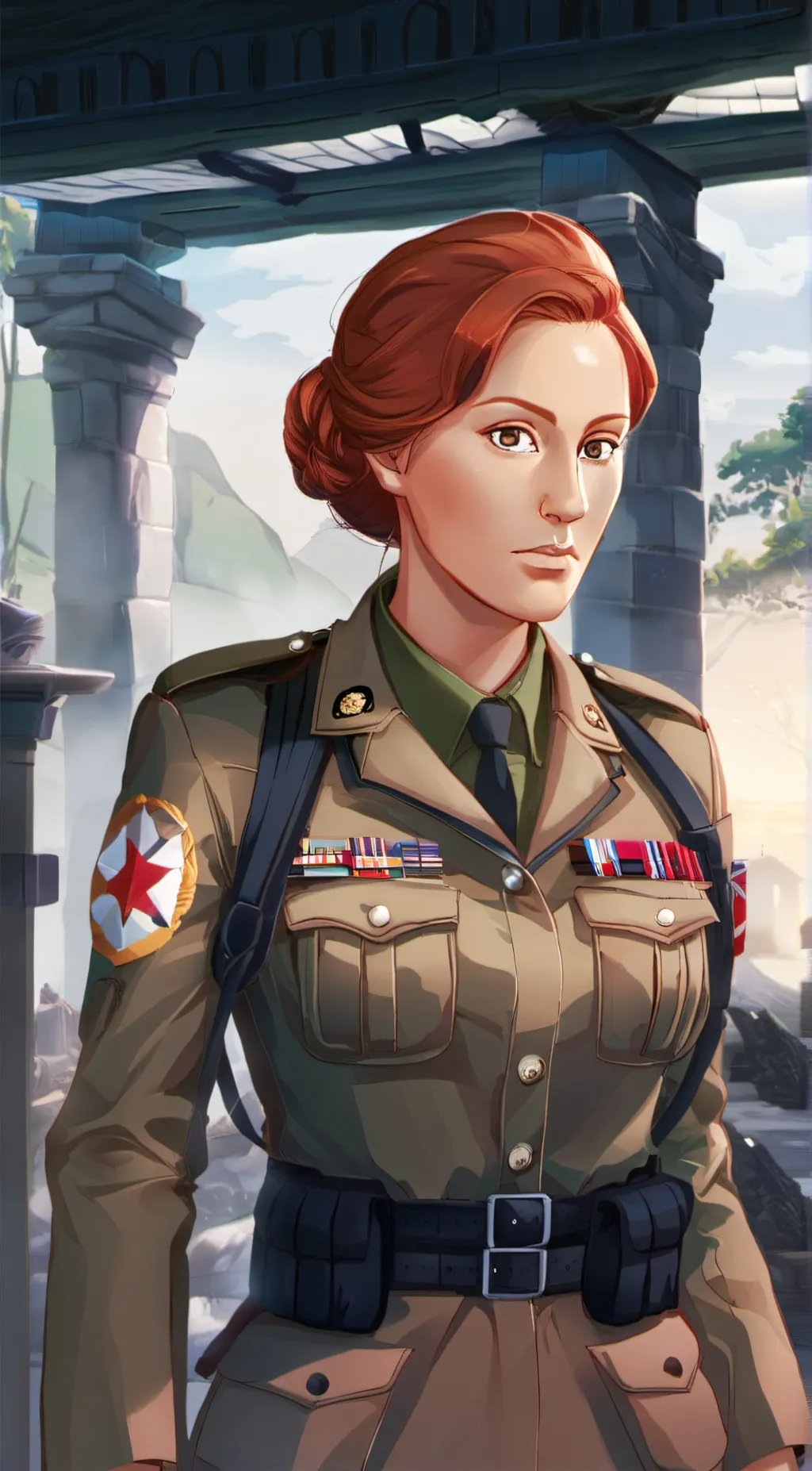 ai character: colonal Moore background