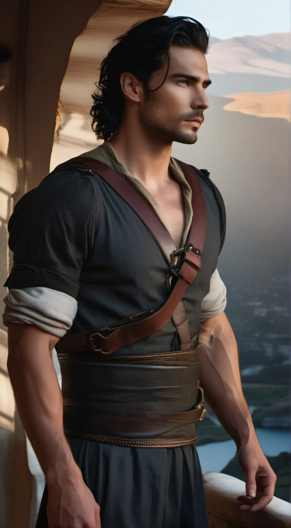 ai character: Kal  background