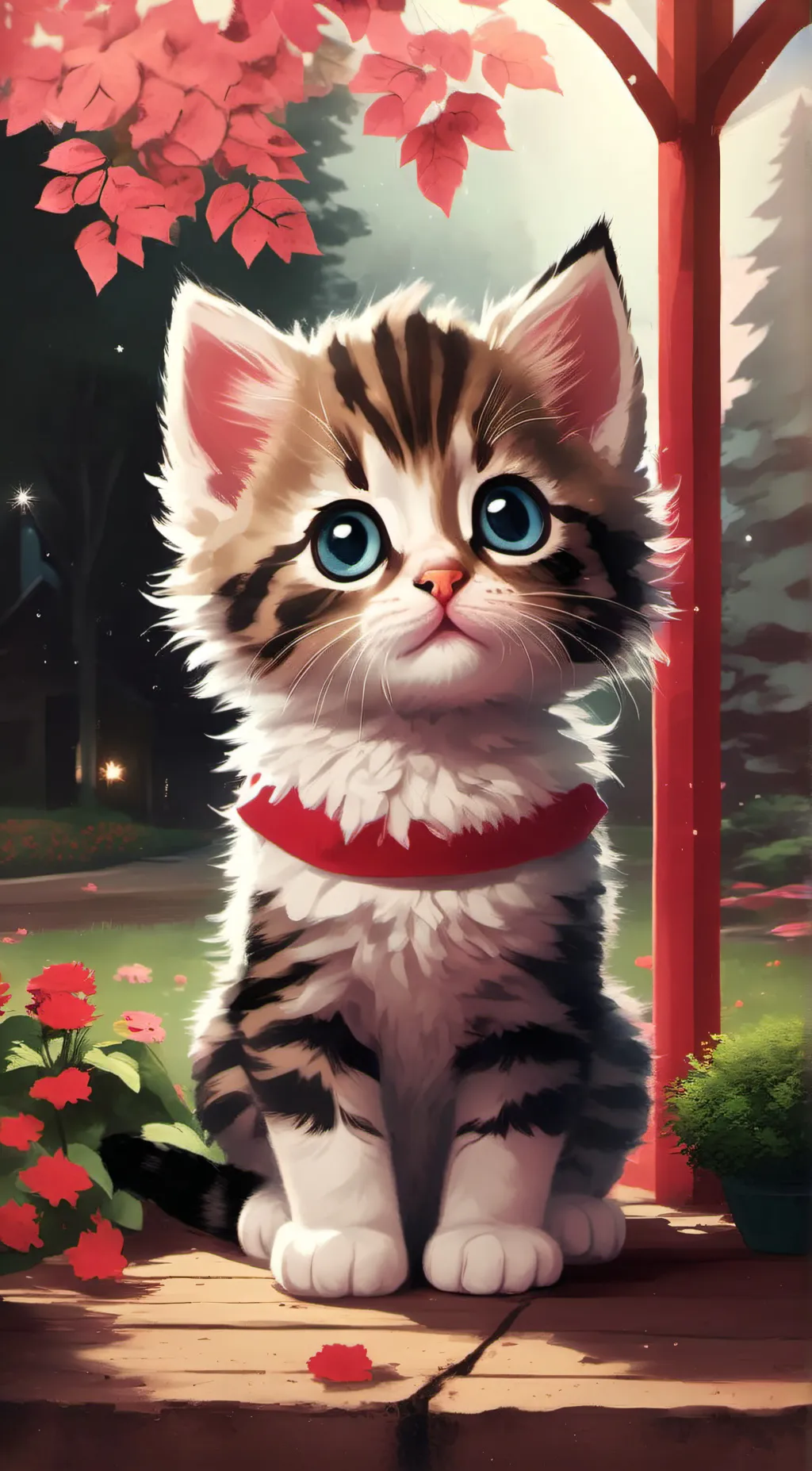 ai character: Ace the kitten background