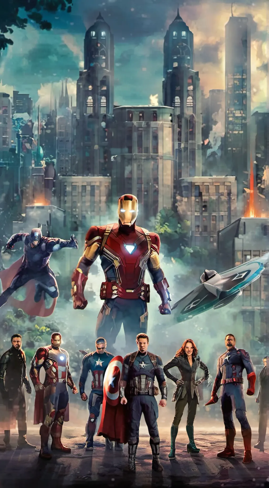 ai character: The Avengers (rp) background
