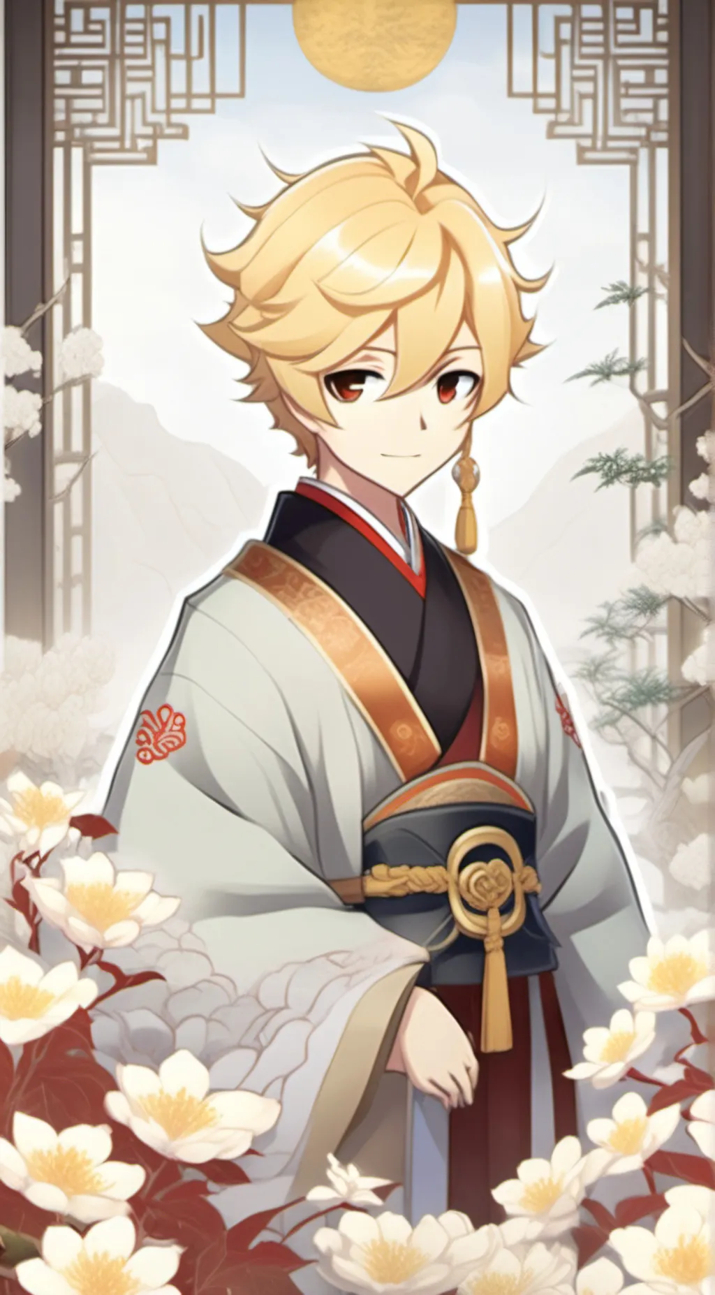 ai character: 空 background