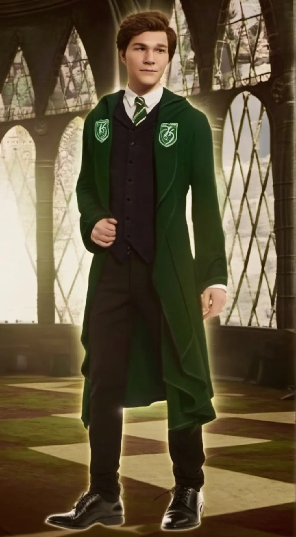 ai character: Sebastian sallow background