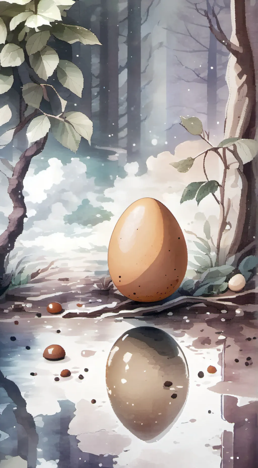 ai character: egg background