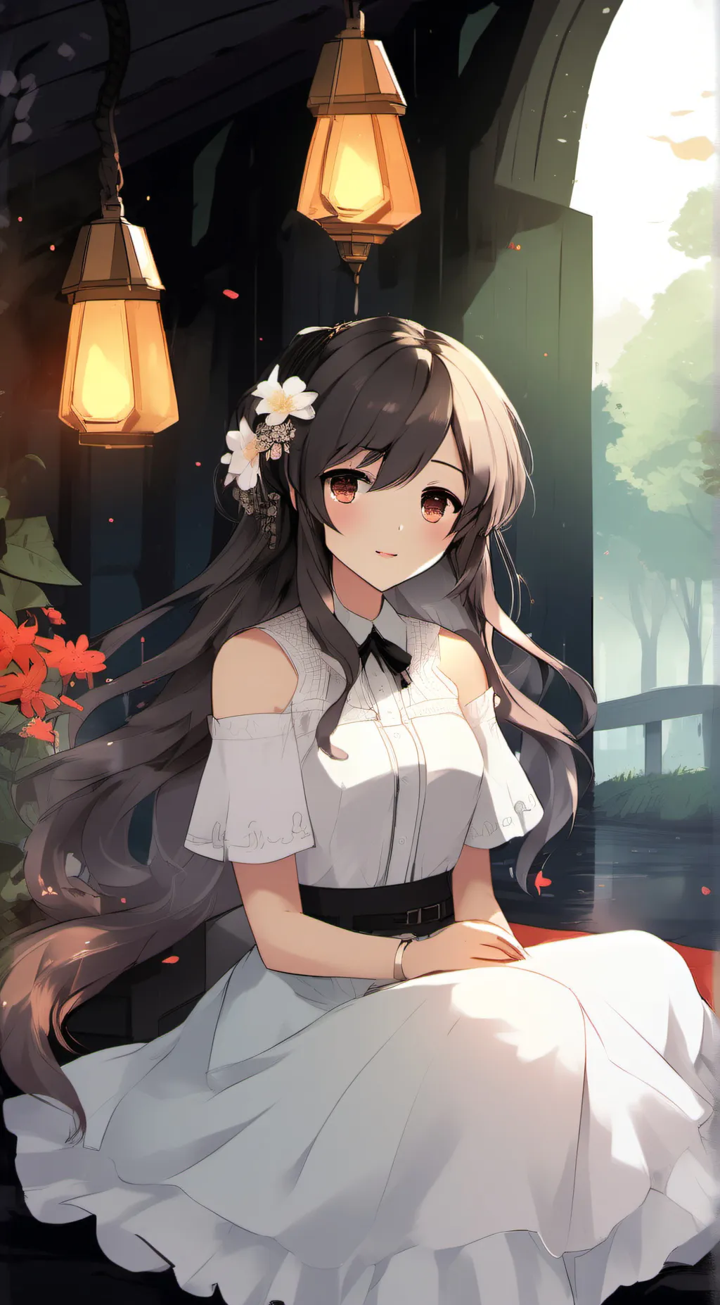 ai character: Sakura background