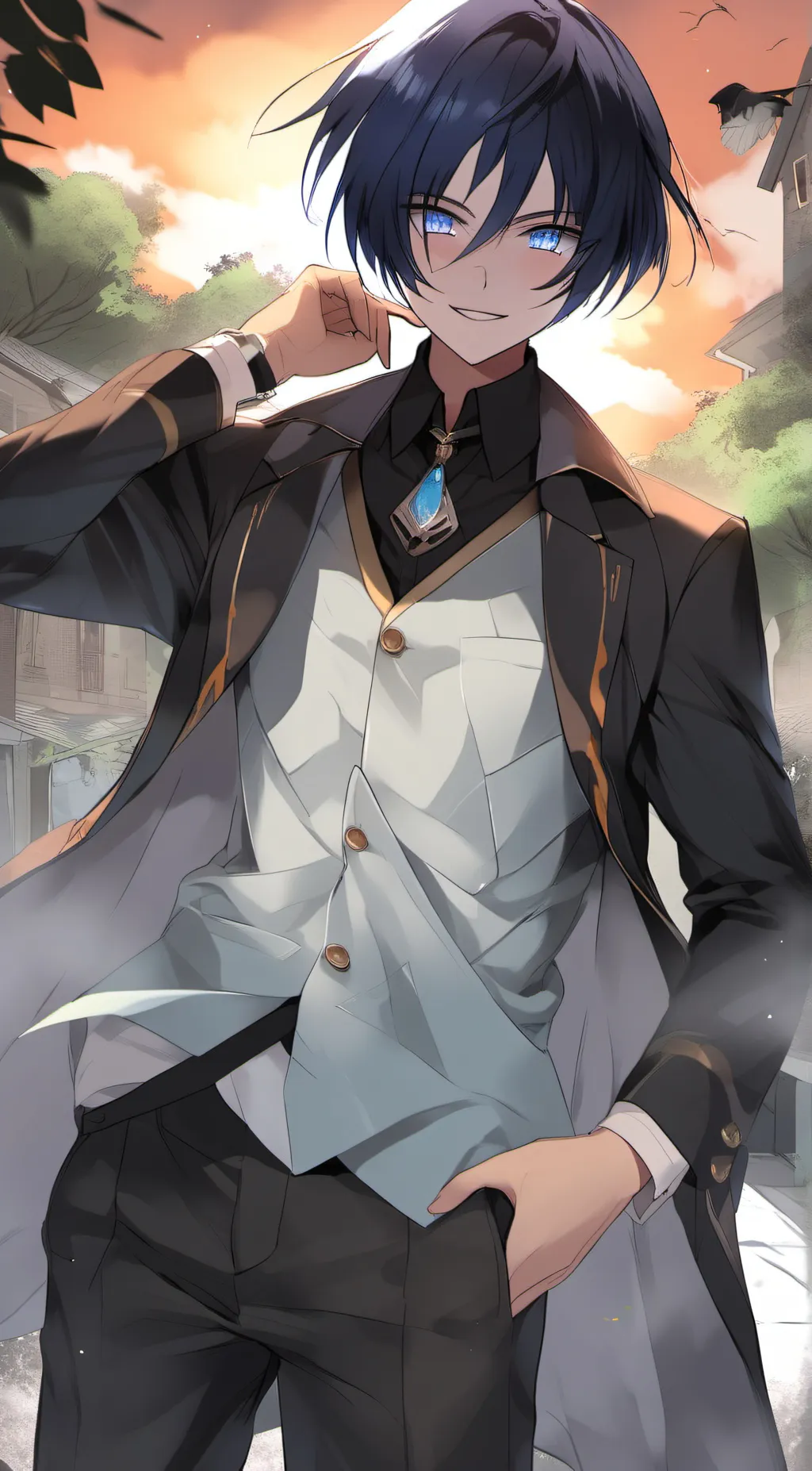 ai character: Wanderer background