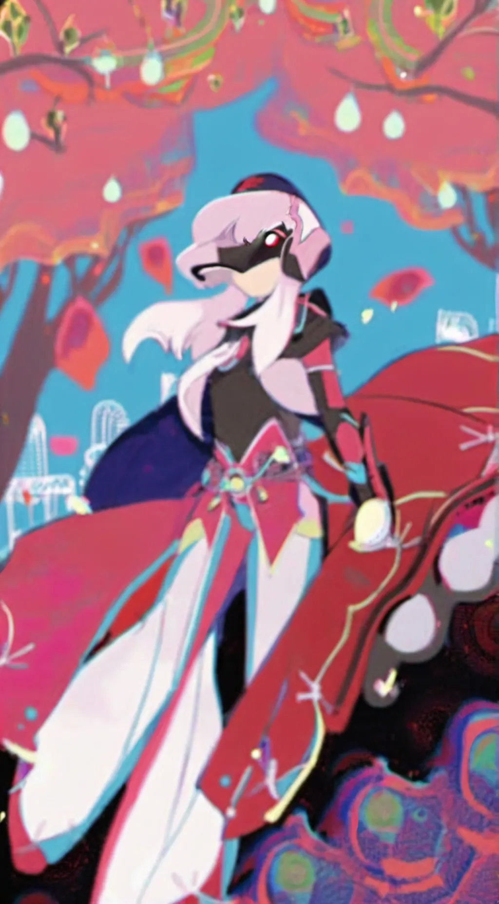 ai character: Vox x valitino background