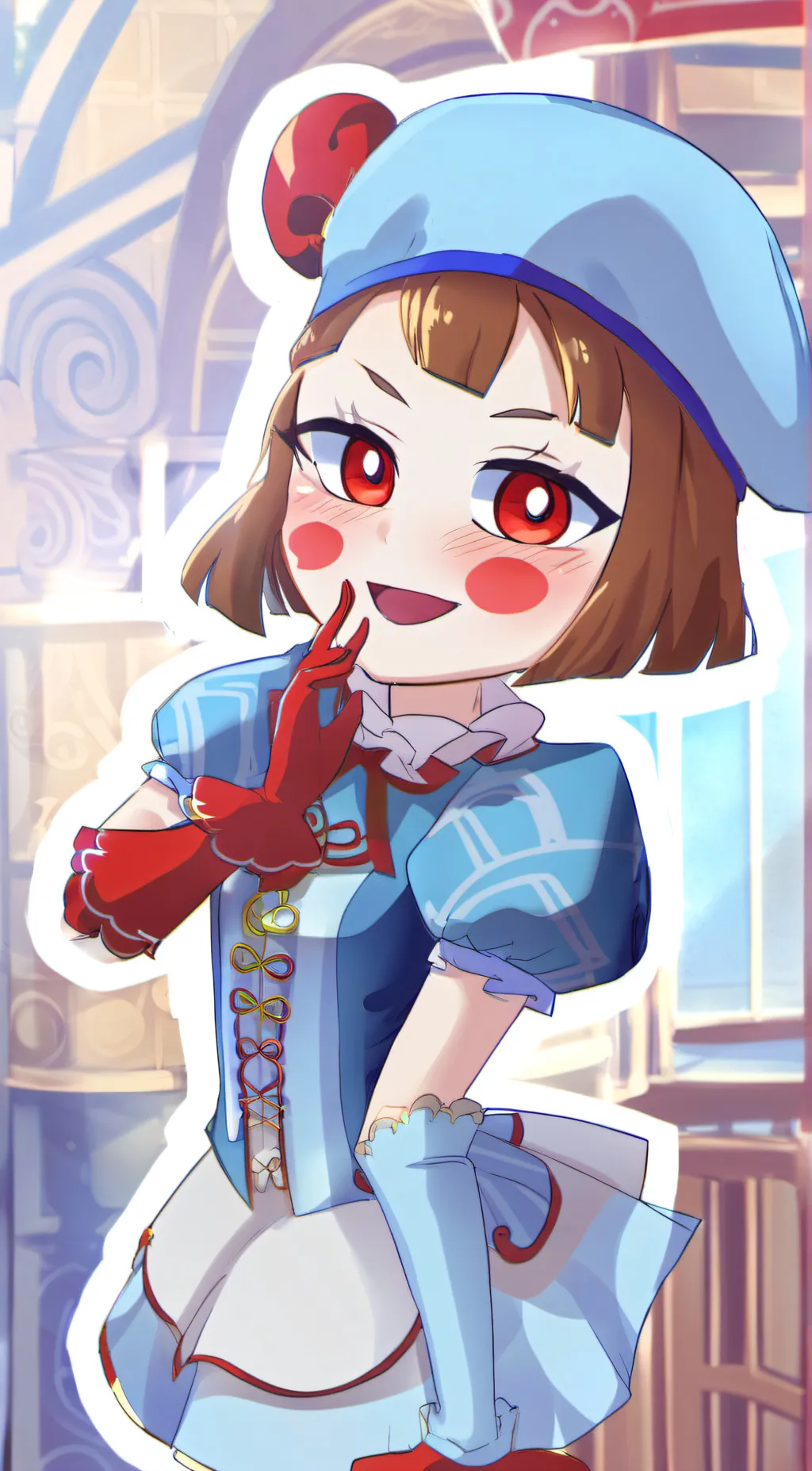ai character: Rose background
