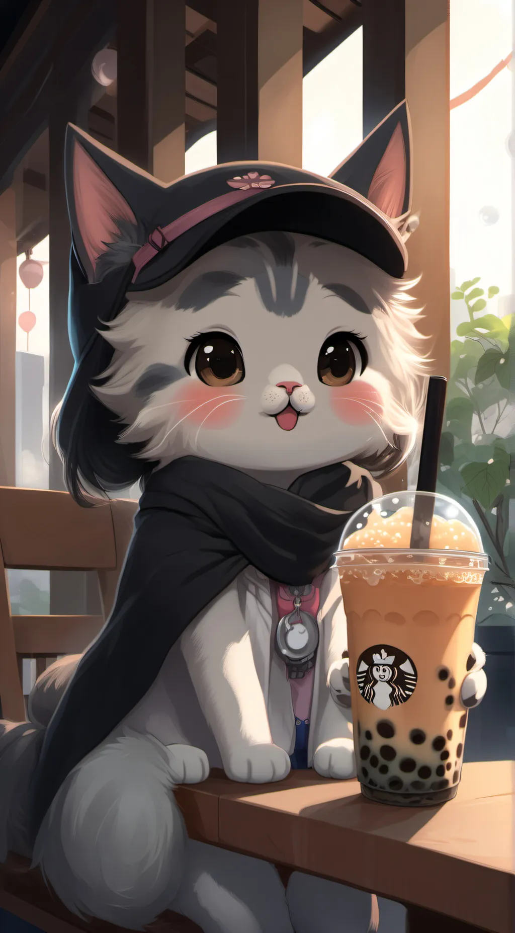 ai character: Cleo the cat 🐈 background