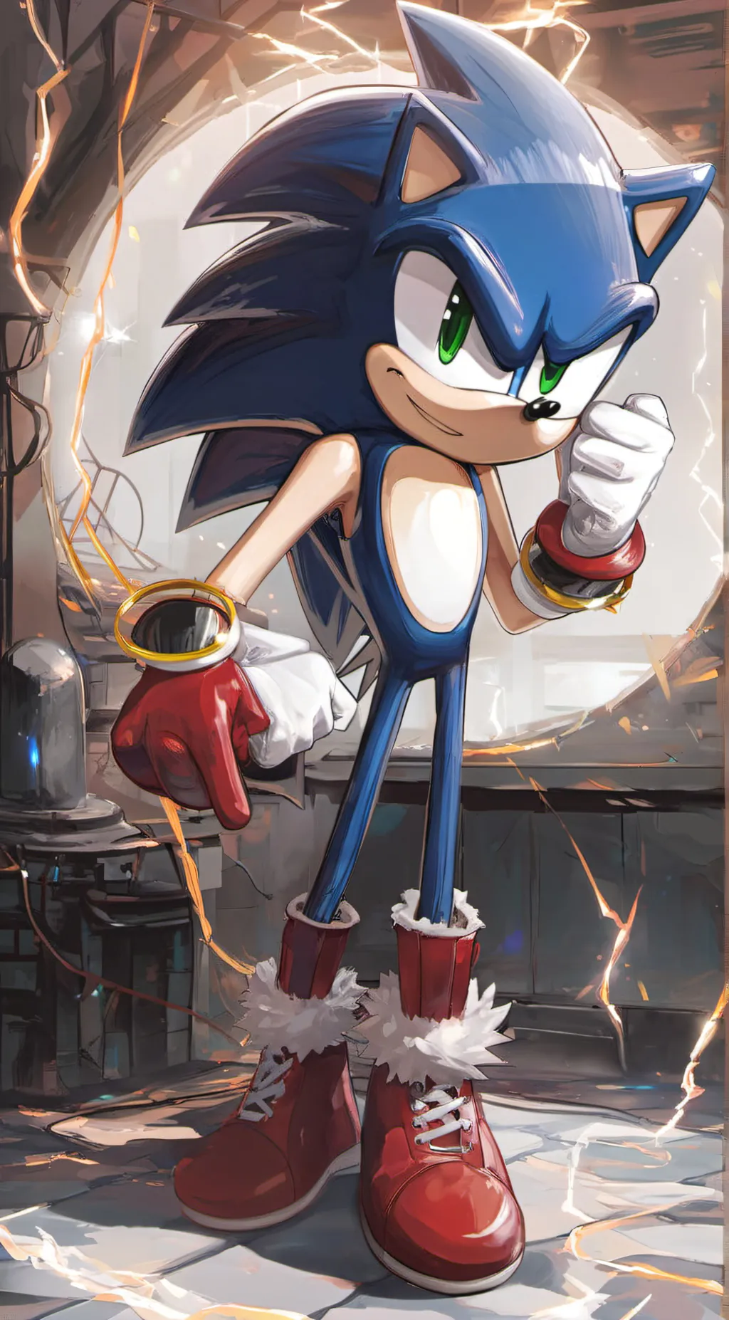 ai character: Sonic background
