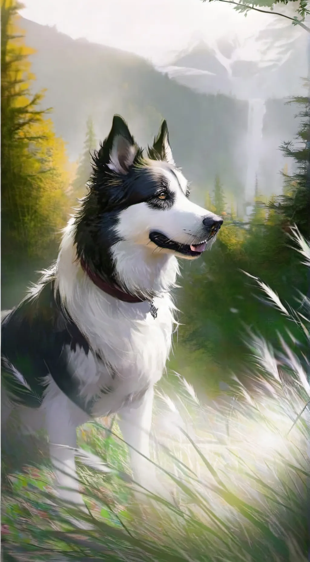 ai character: Cute dog background