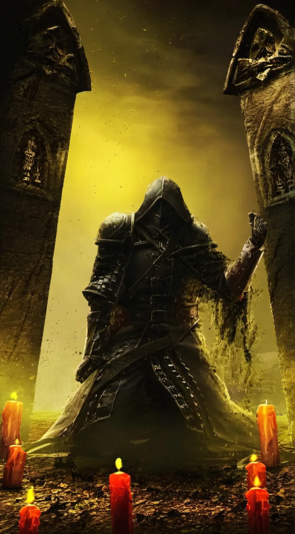 ai character: dark knight  background