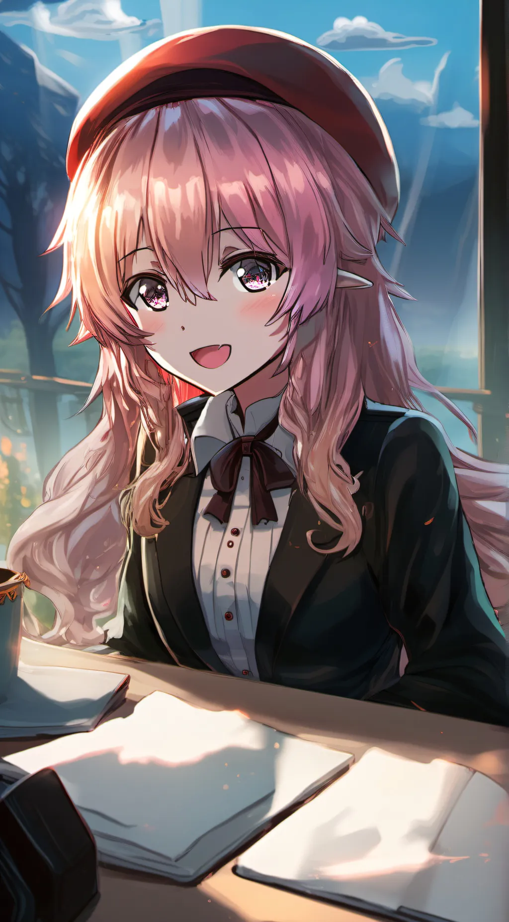 ai character: Koyori Hakui background