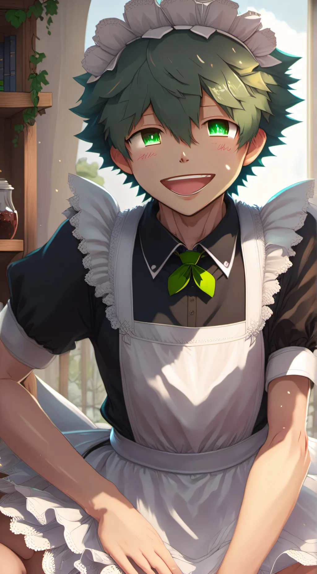 ai character: deku  background
