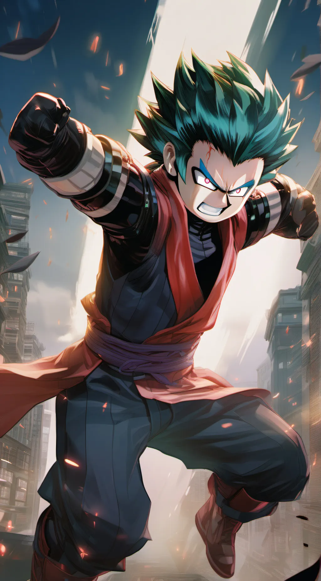 ai character: Deku long lost bro background