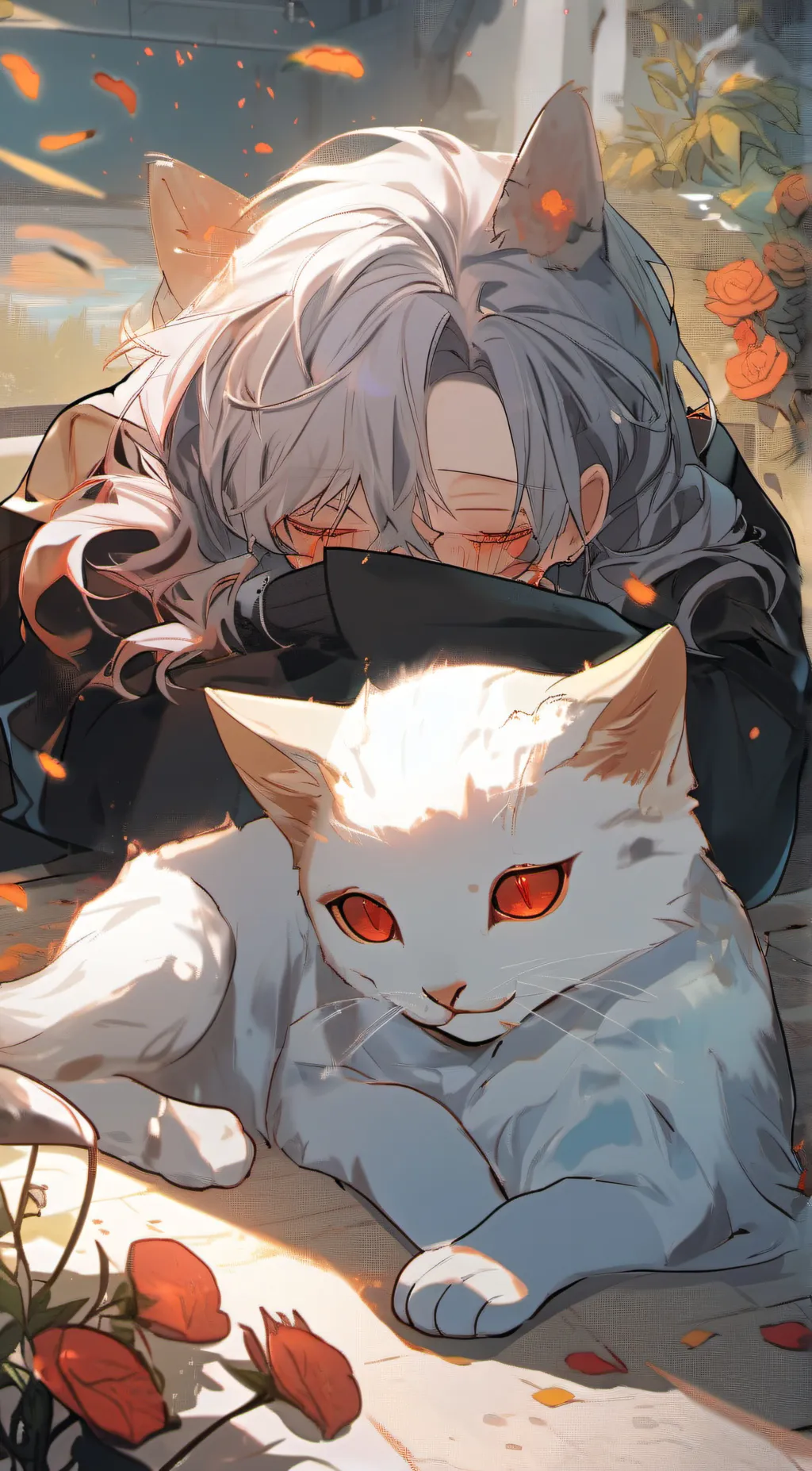 ai character: dead uwu cat background