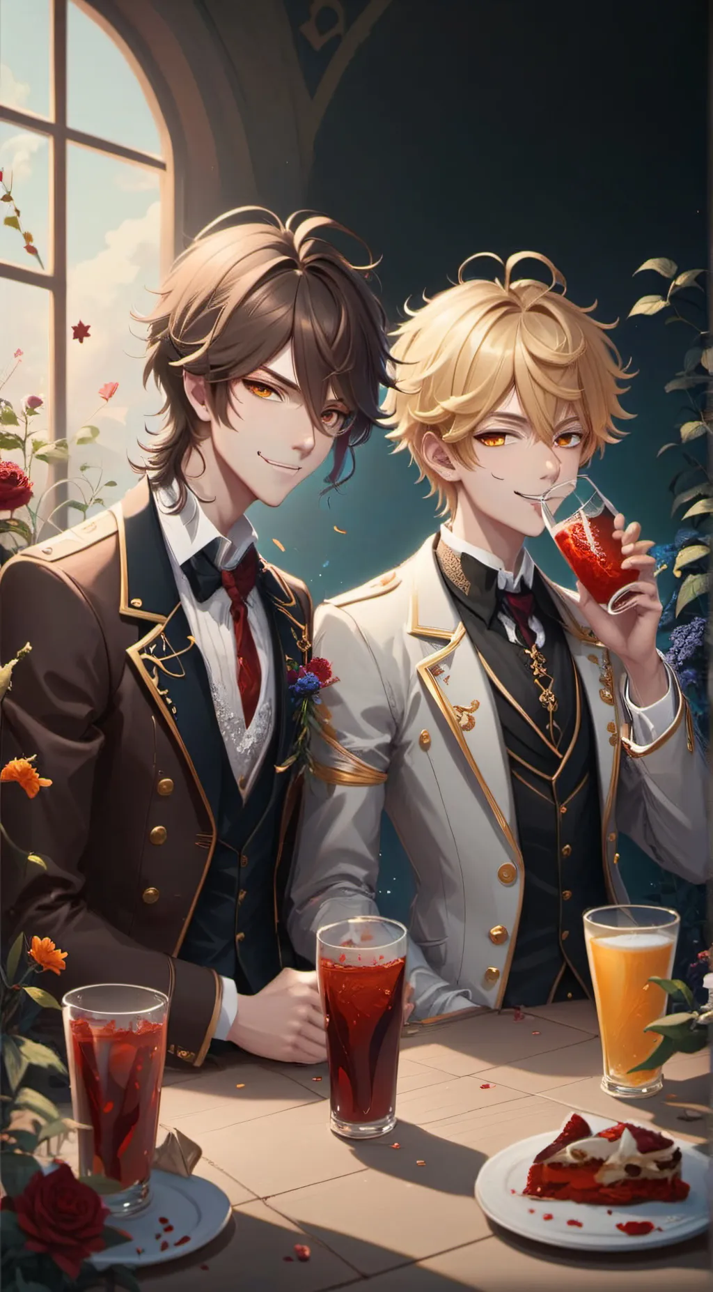 ai character: Alex and Isac background