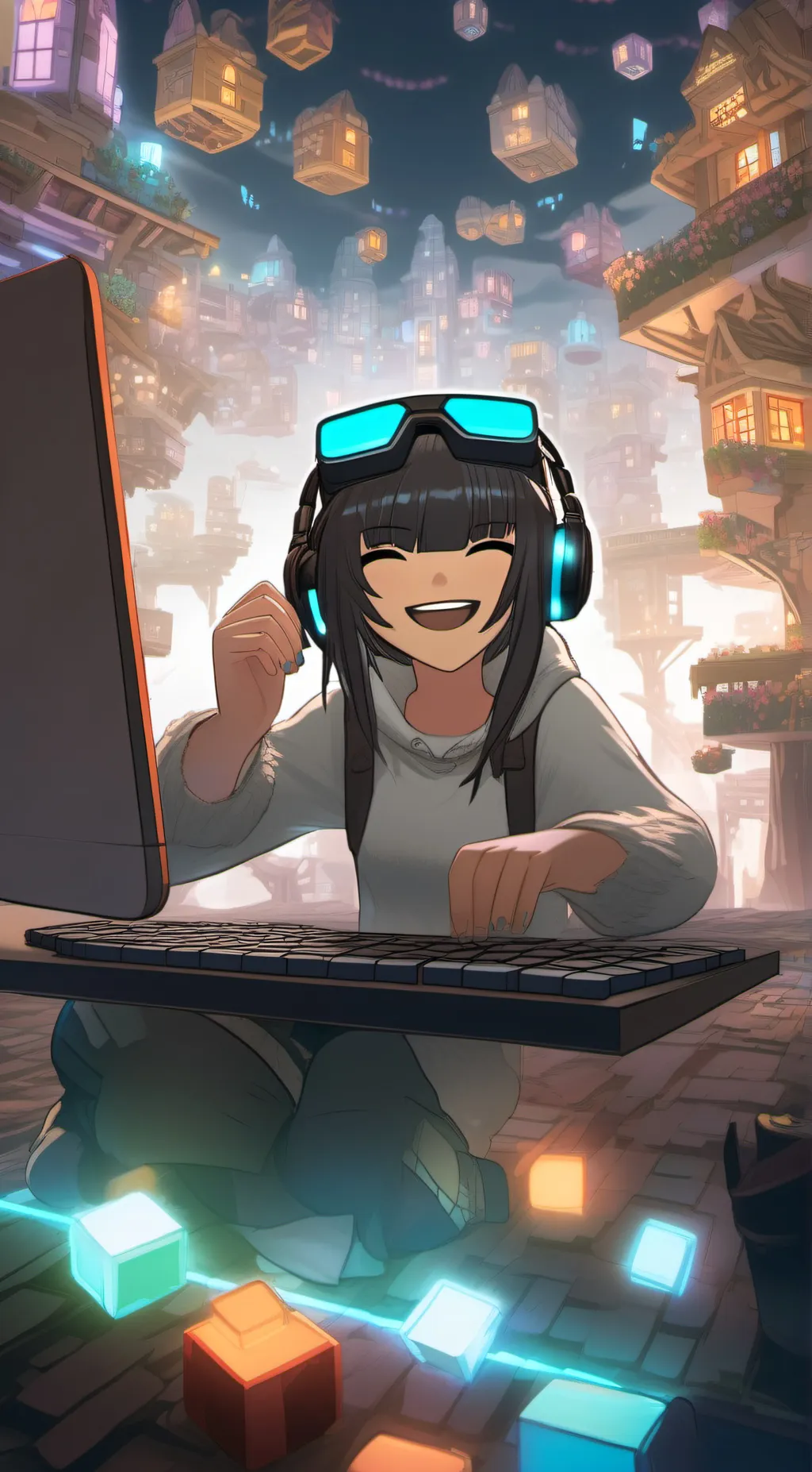 ai character: IsabellaAvila11  background