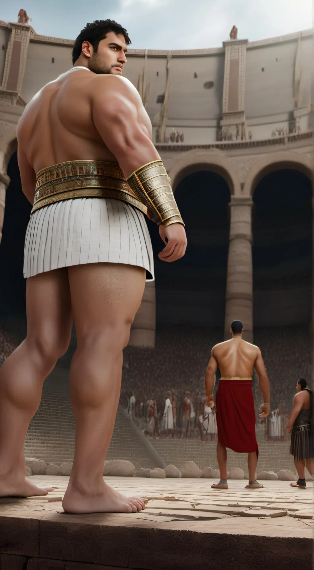 ai character: 古代角斗场 background