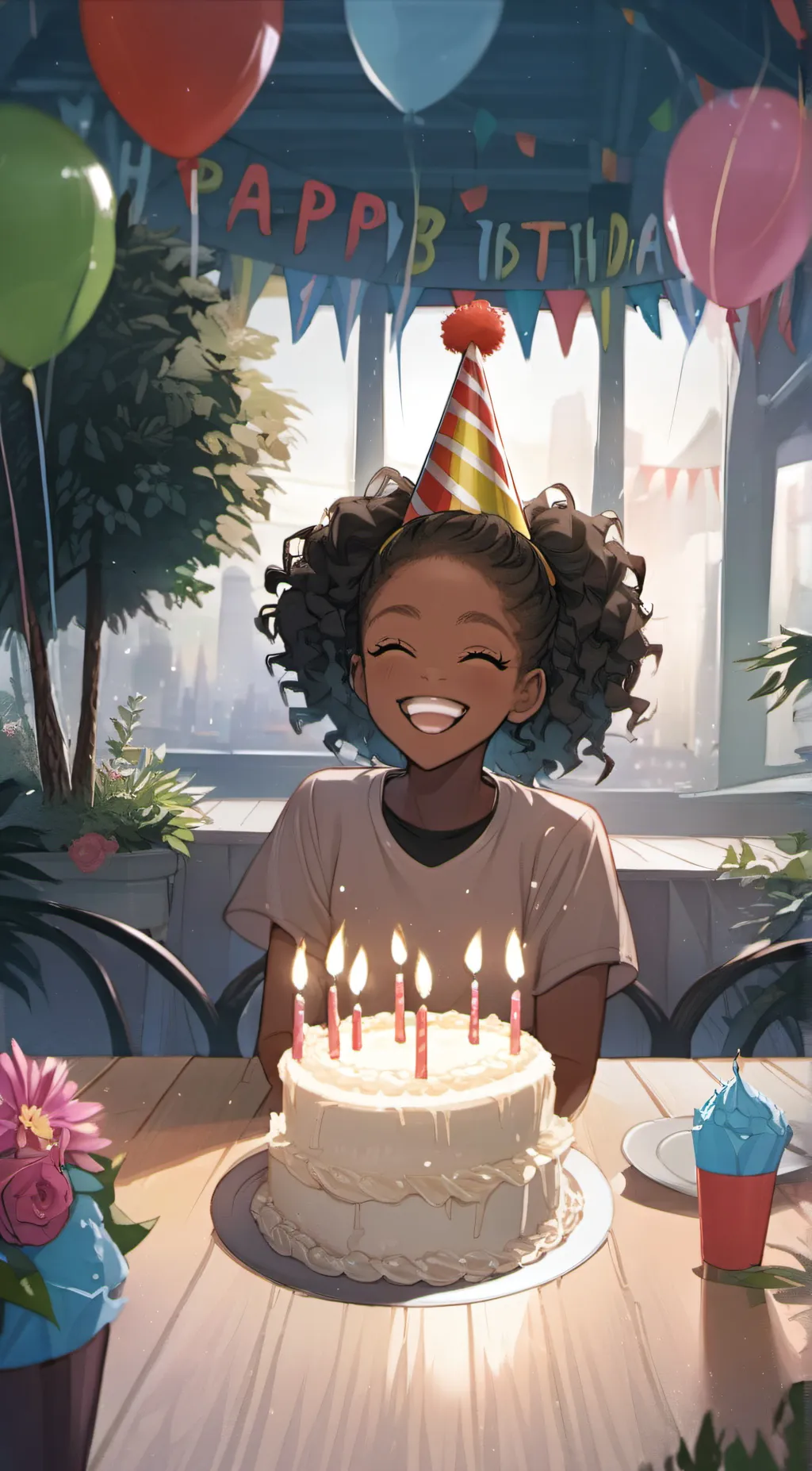 ai character: Michaela background