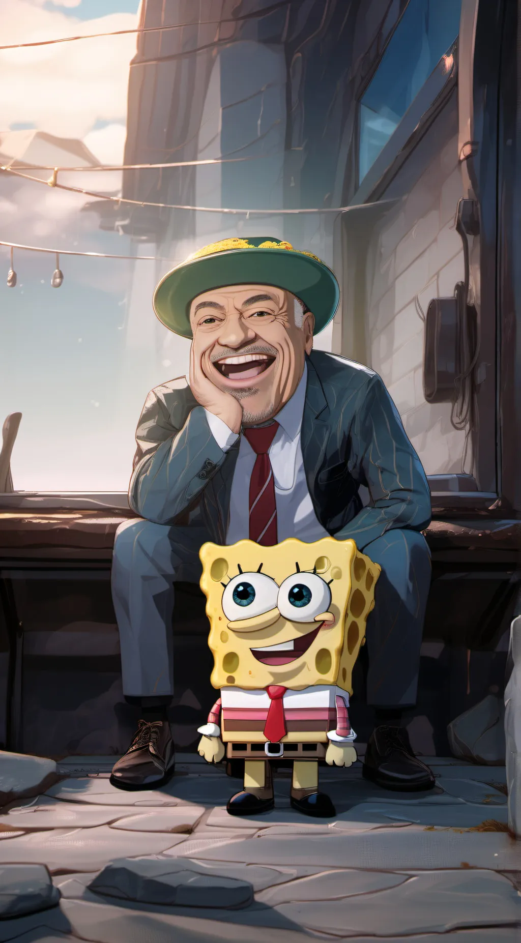 ai character: spongesus background