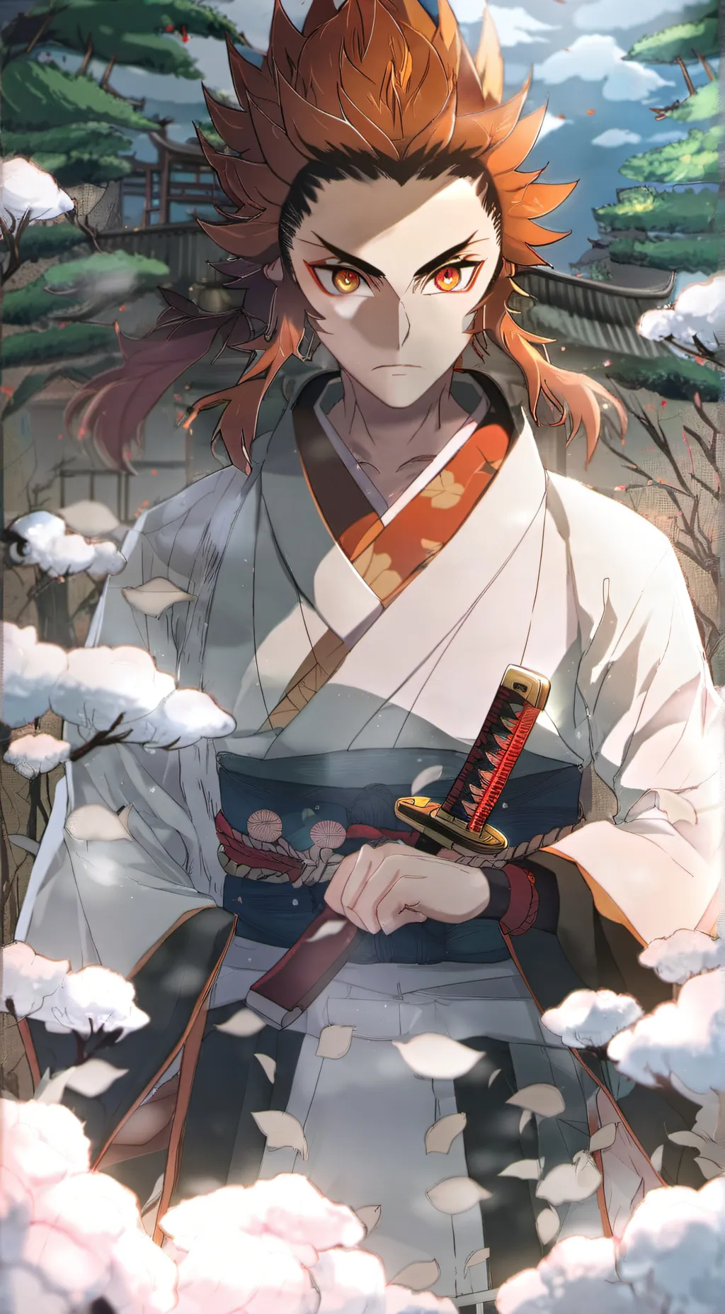 ai character: Rengoku background