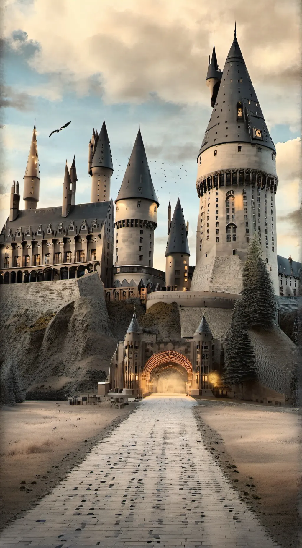 ai character: Hogwarts background