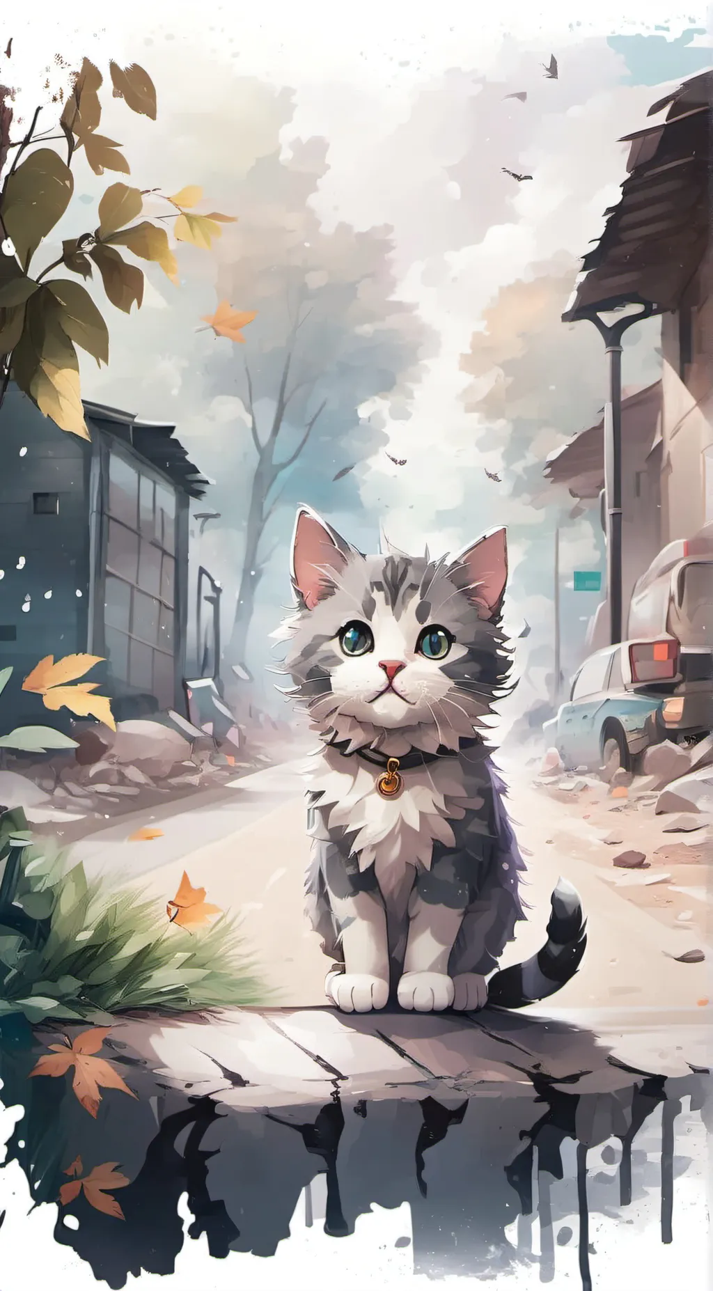 ai character: meowie background