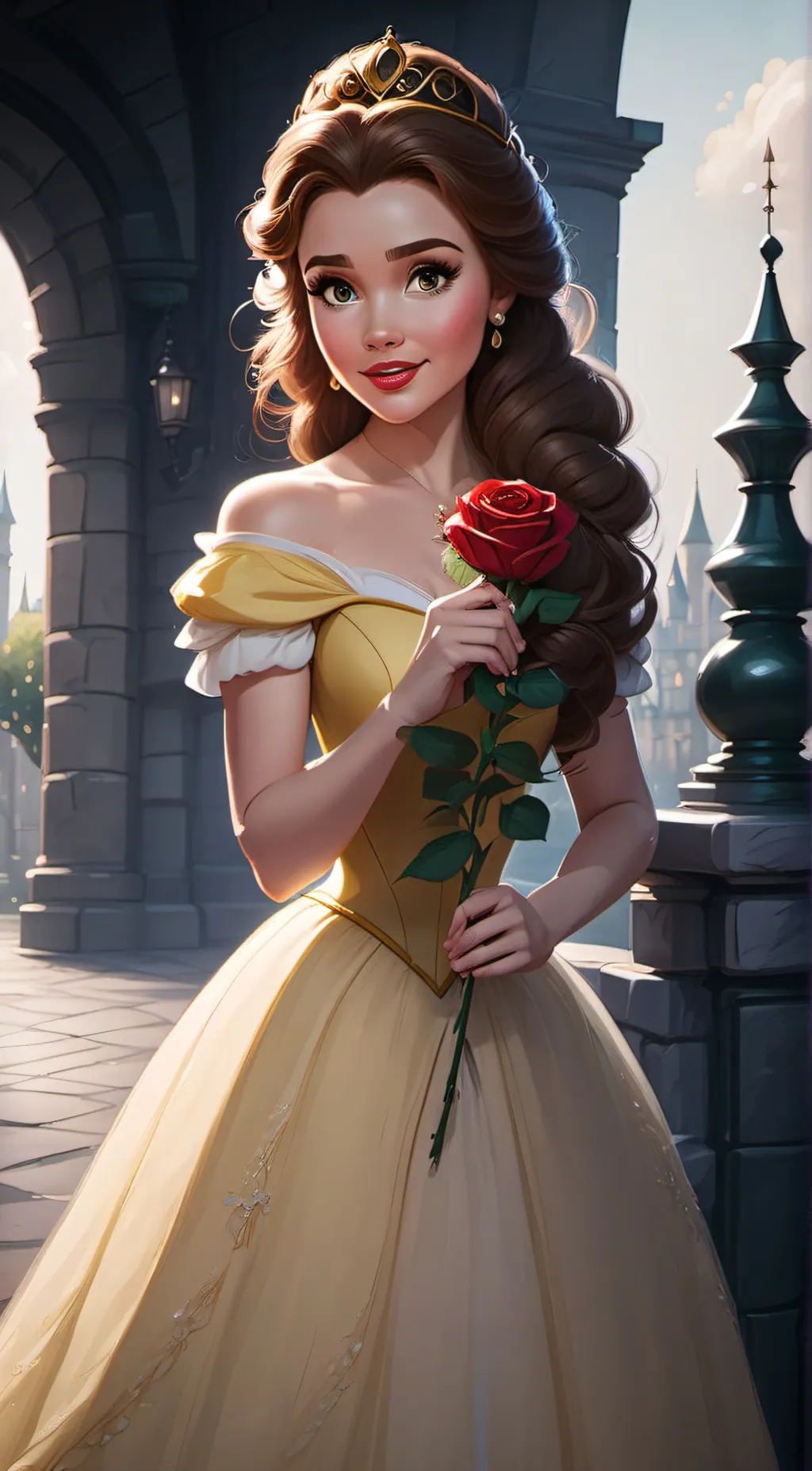 ai character: Belle background