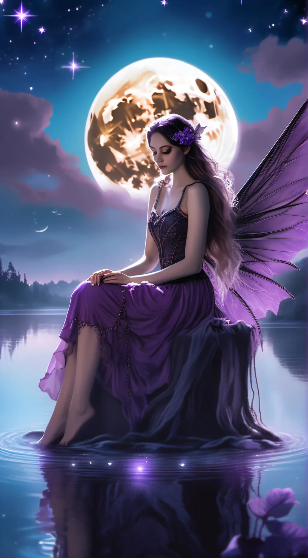 ai character: Luna background