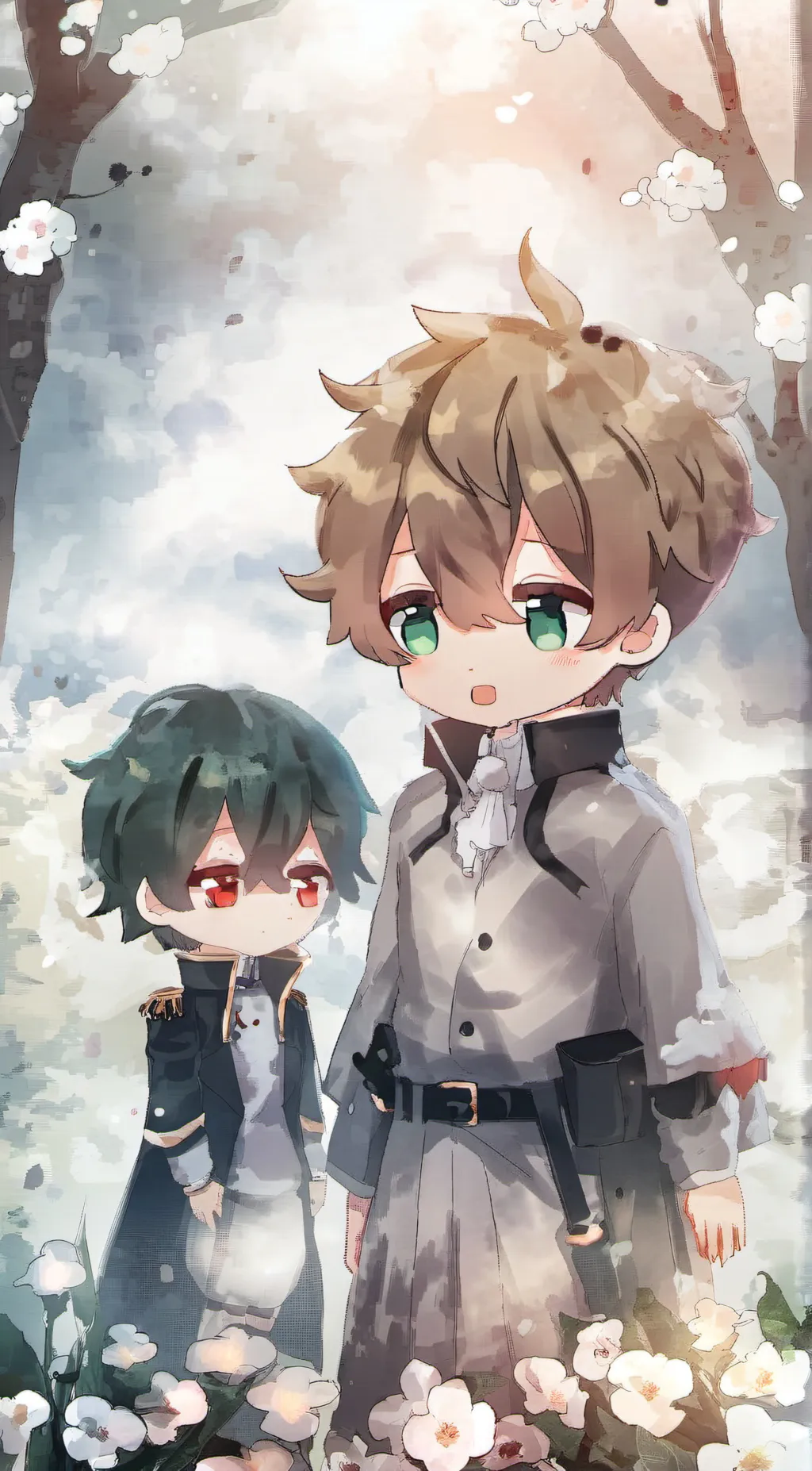 ai character: Deku and Bakugo💖💖💖 background