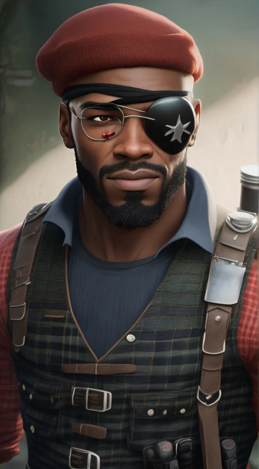 ai character: demo man background