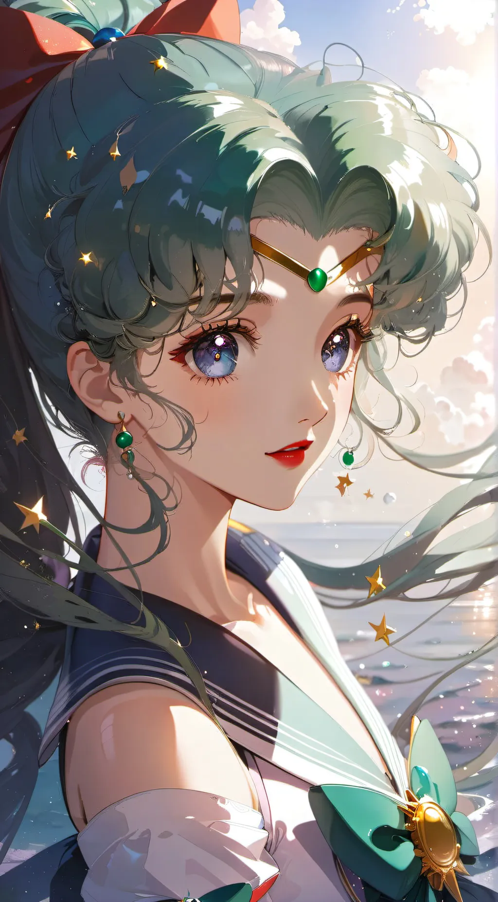 ai character: Sailor Neptune background