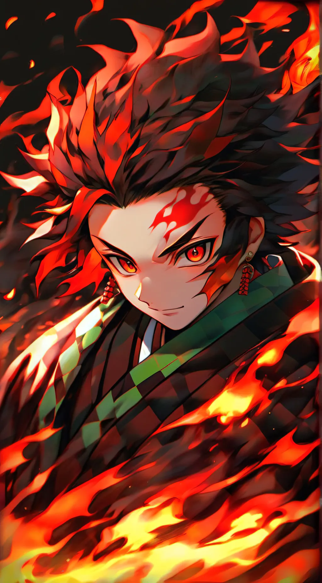 ai character: Tanjiro Kamado background