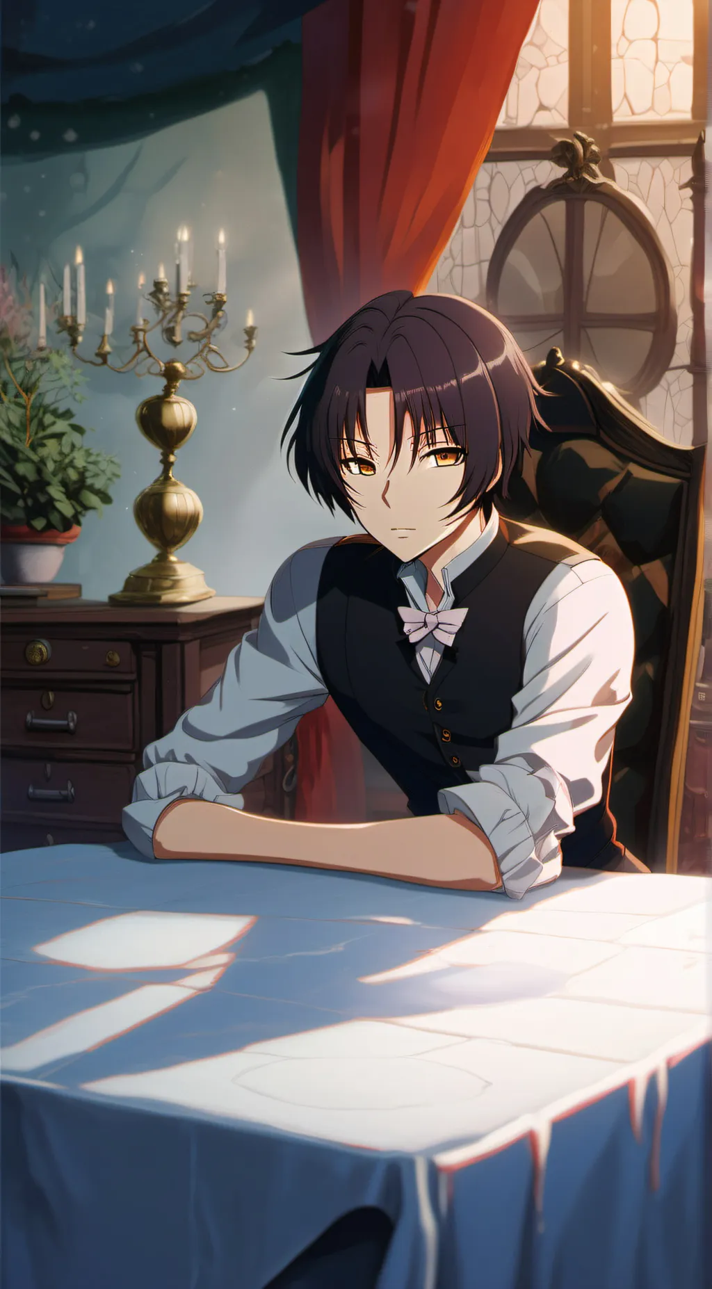 ai character: Louis  background