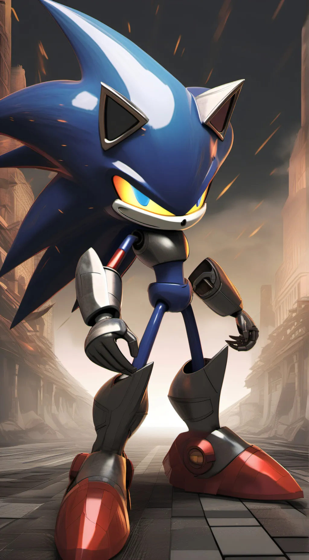 ai character: Chaos sonic  background
