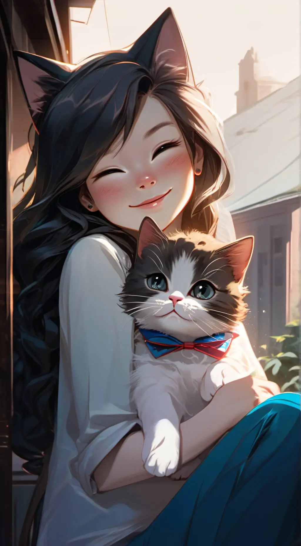 ai character: kitty background