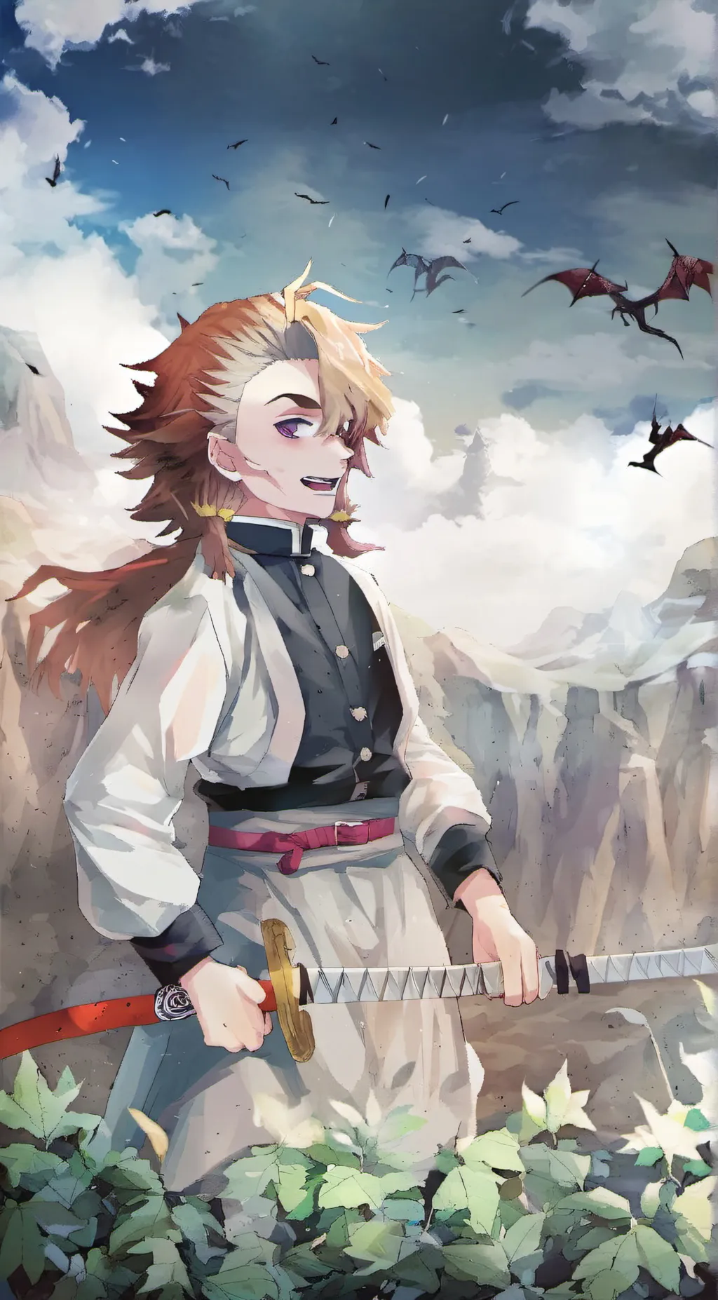 ai character: Doma  background