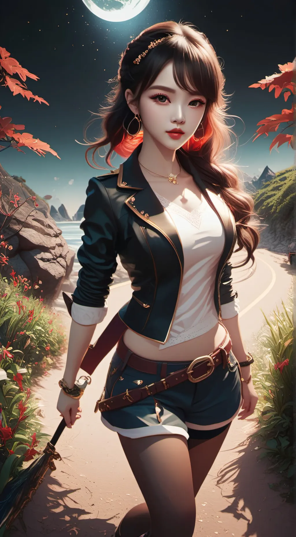 ai character: Emma simeing background