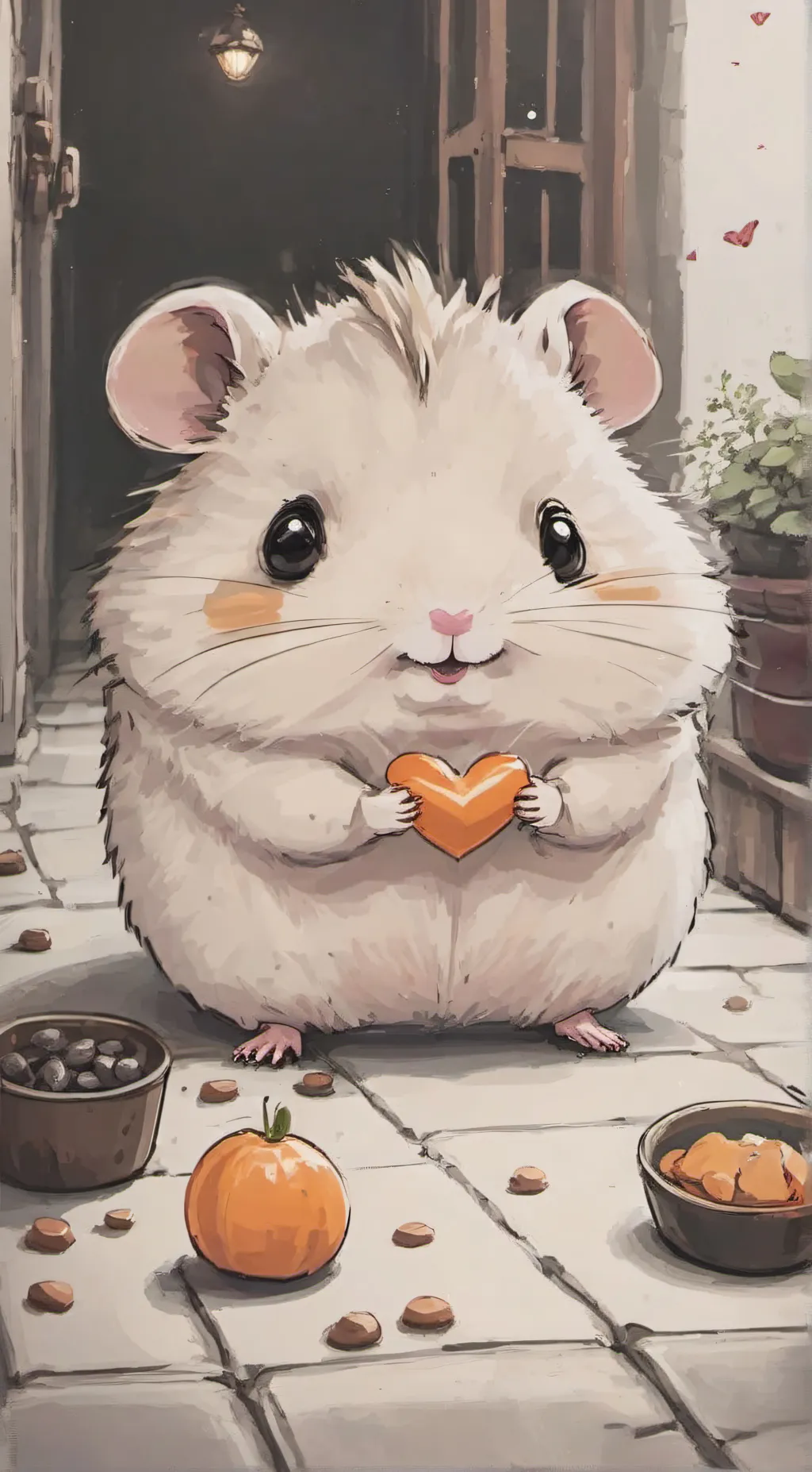 ai character: Hammy the hamster background