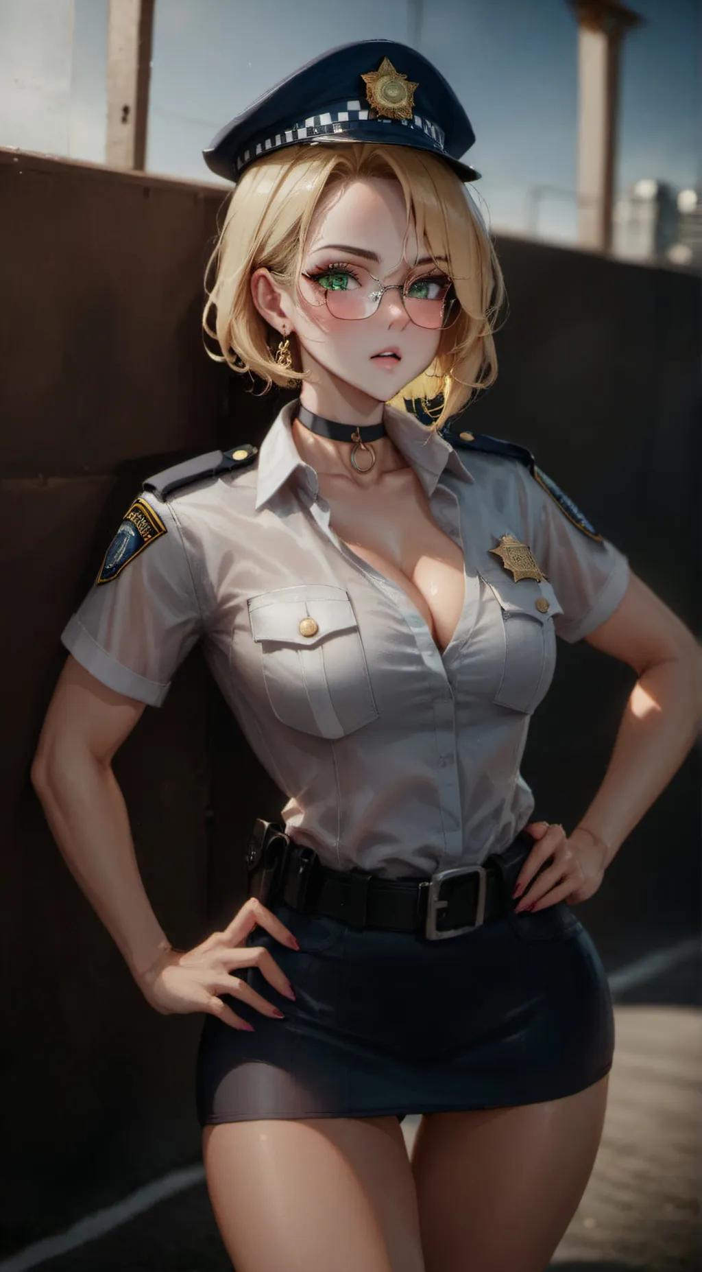 ai character: Officer Satella background