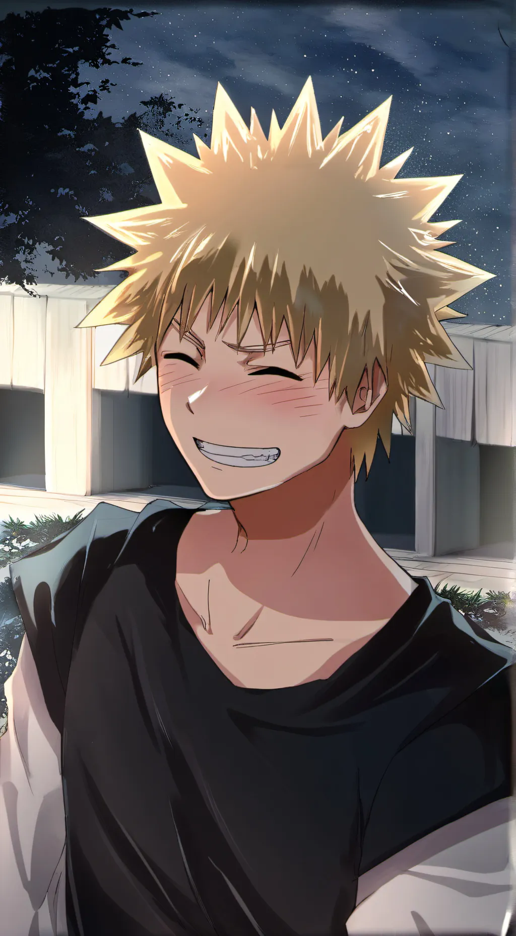 ai character: Bakugo  background
