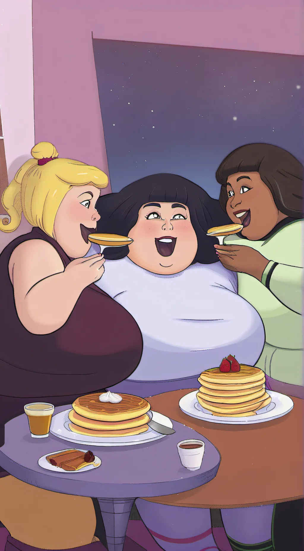 ai character: Sabrina and aunts background