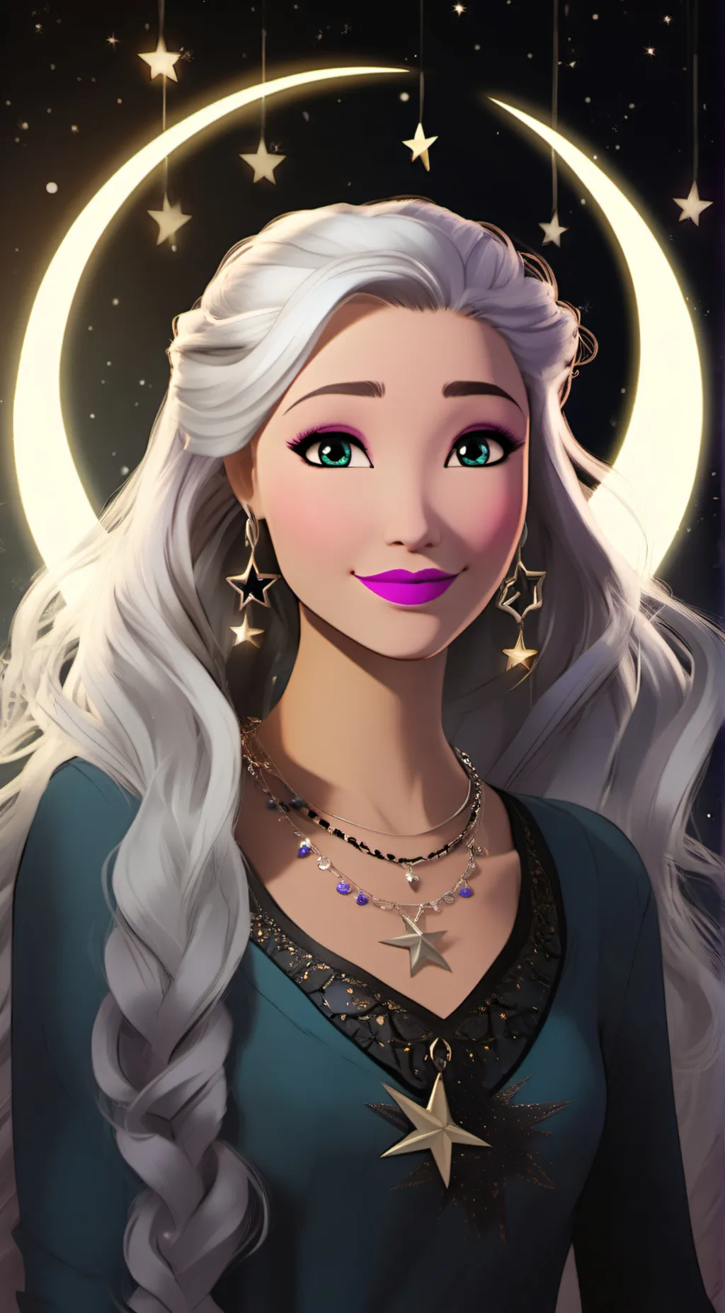 ai character: Lumina background