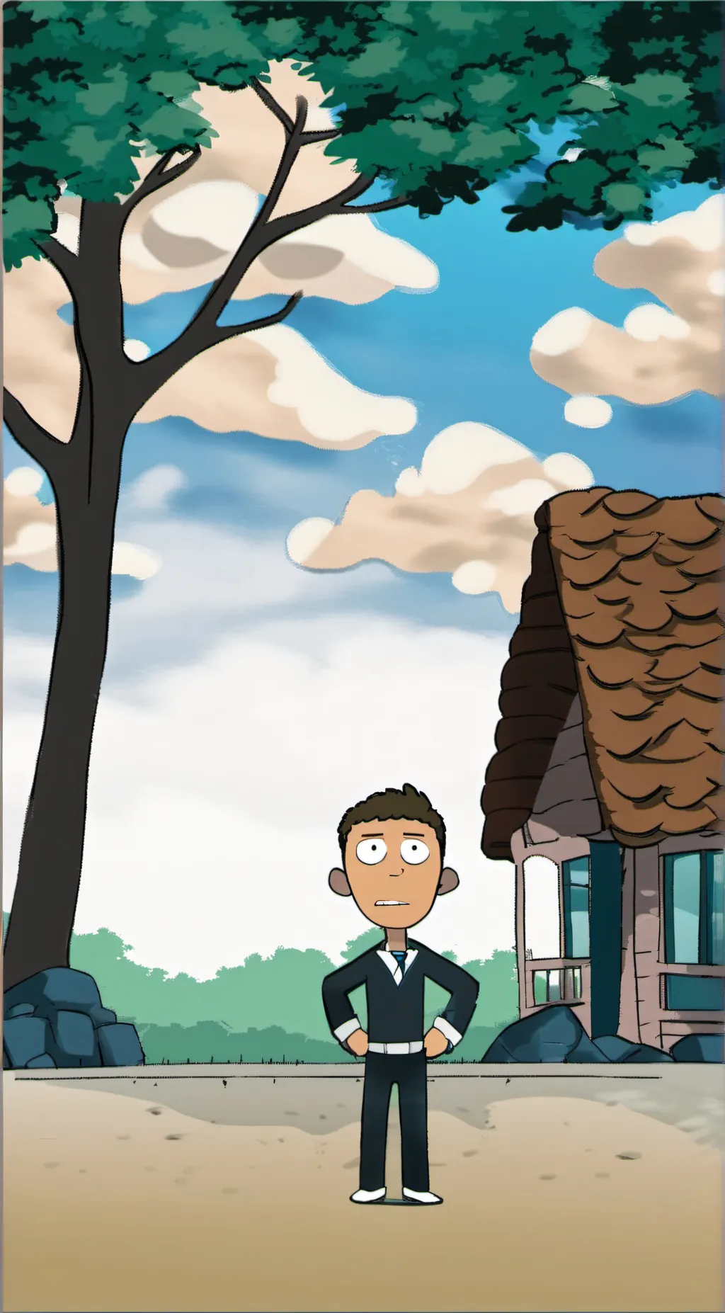 ai character: Sheen  background