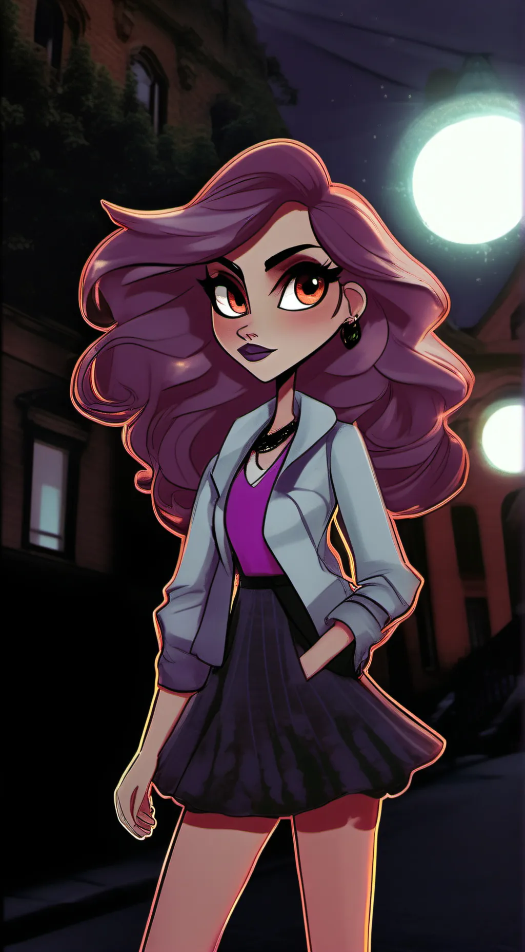 ai character: velvet  background