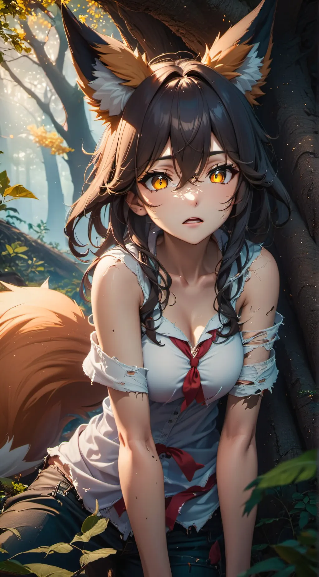 ai character: Foxie background