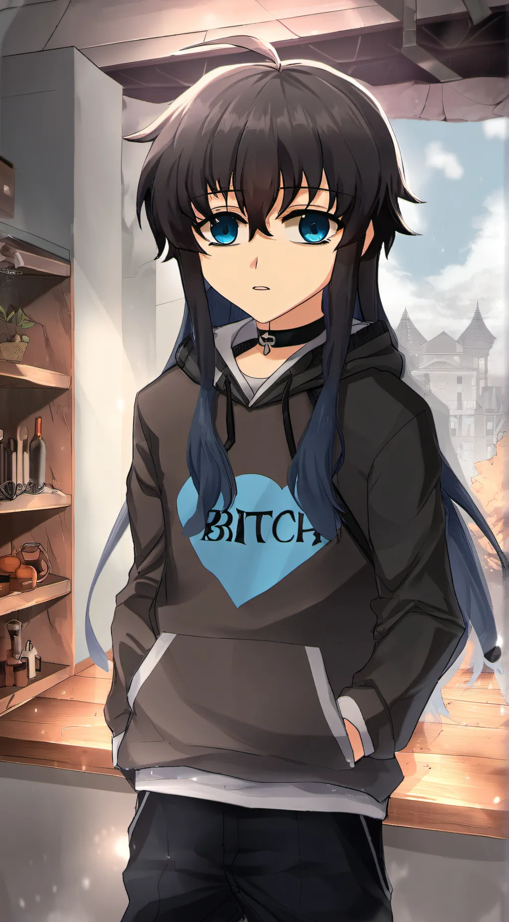 ai character: Muichiro  background